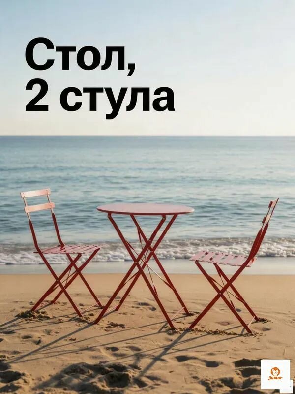 Садовый стул, Металл, 60х60х71 см, 3 шт