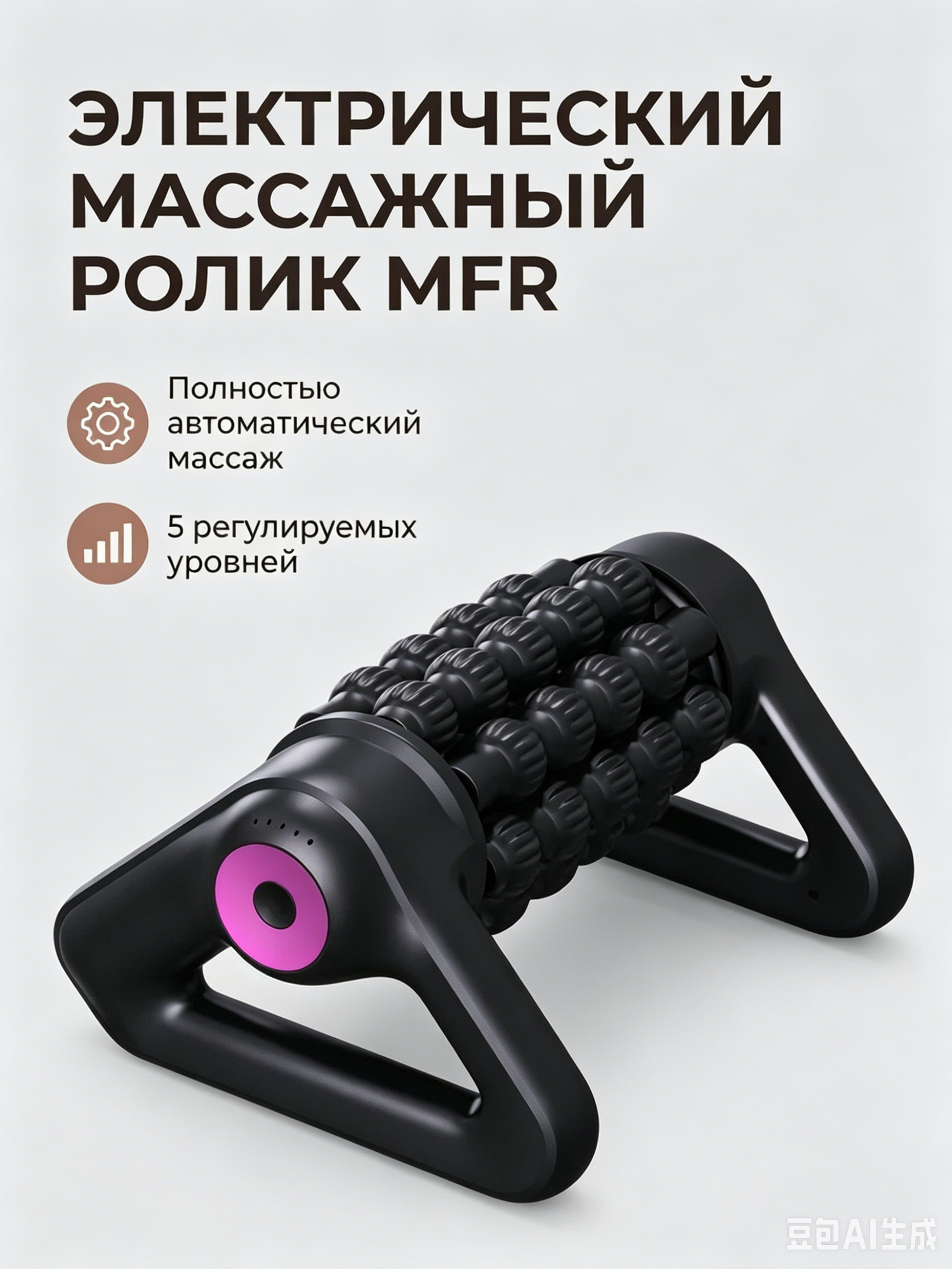 Колесо MFR с массажными функциями, батарея 1800 мАч, 5 - ступенчатый режим, 8 массажных палочек, идеальный подарок