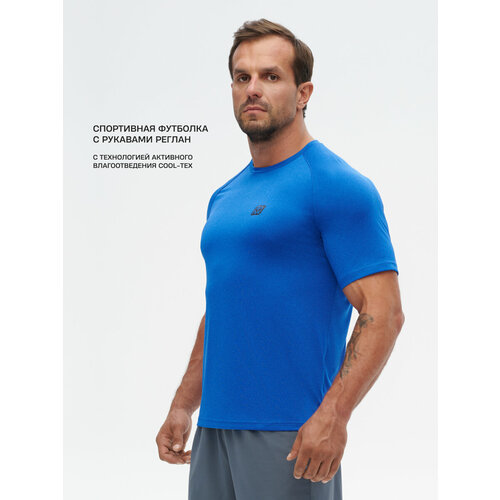фото Футболка спортивная rank train t-shirt, размер m, синий