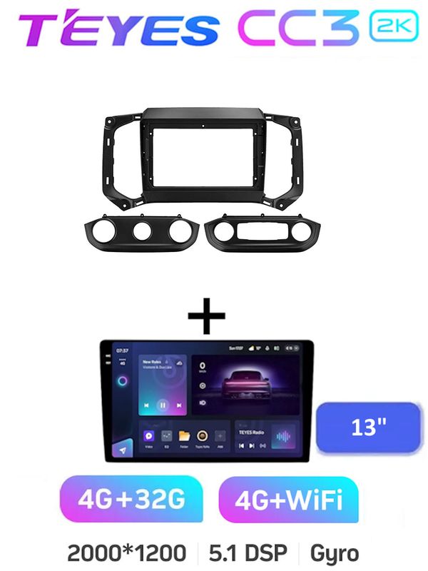 Магнитола 13" Teyes CC3 2k 4/32 Gb Chevrolet TrailBlazer Colorado Isuzu D-MAX Dmax MU-X Mux 2017-2019