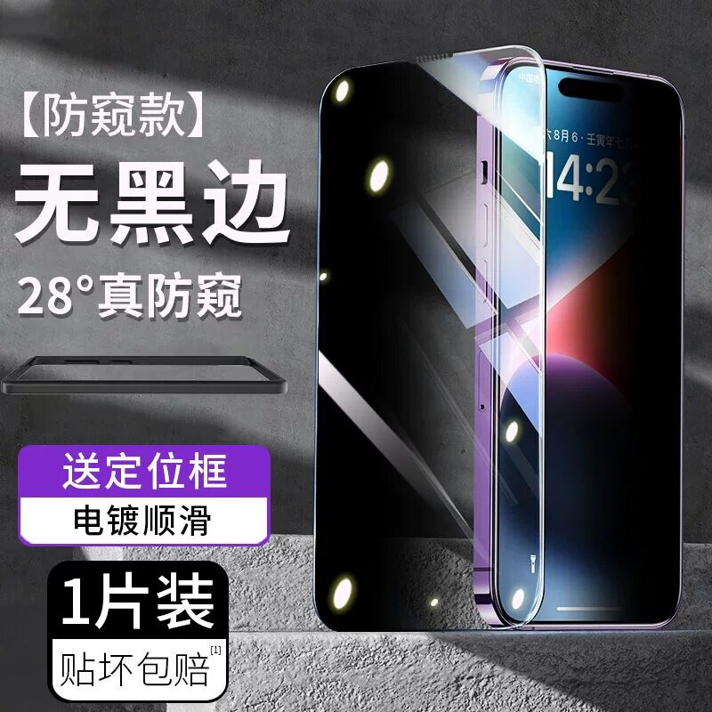 IPhone 13 Pro Max Защитное стекло с антибликовым покрытием, без краев, защита динамика, 1 шт.