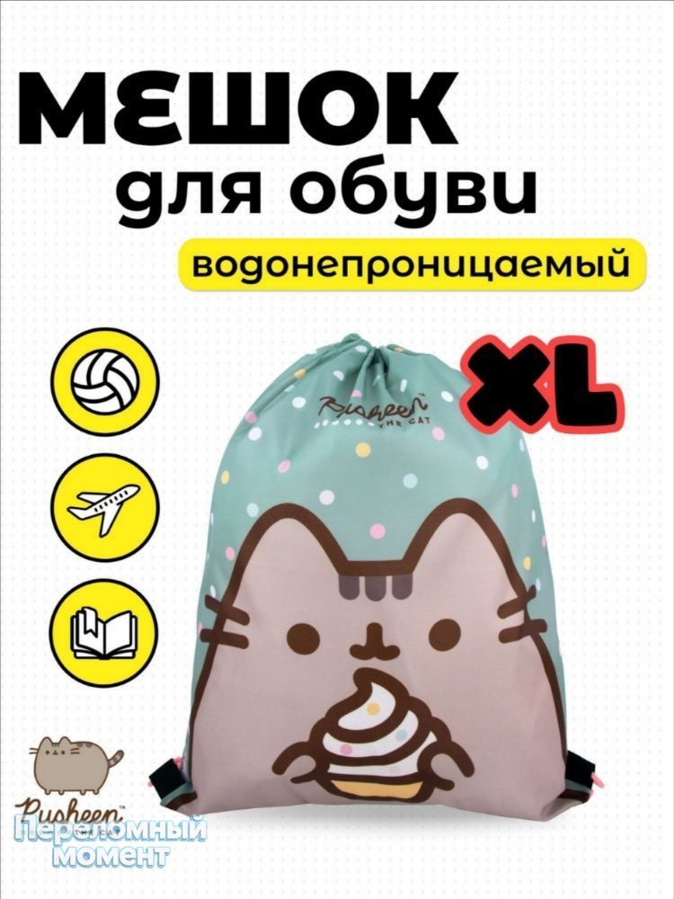 Мешок для обуви. Pusheen