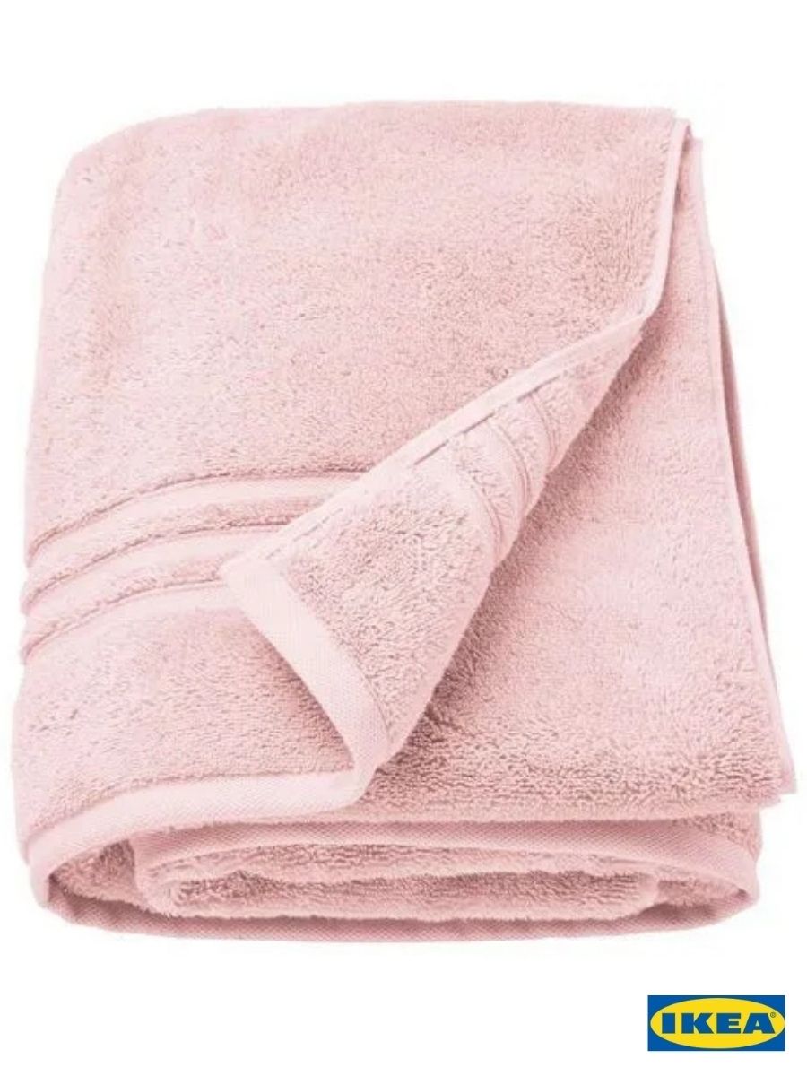 IKEA Полотенце банное 100x150 см, вата, розовый, 1 шт, розовая бумага плотностью 650 г для творчества