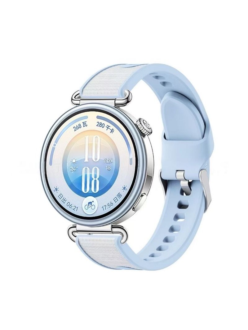 Силиконовый ремешок шириной 18 мм предназначен для смарт часов Huawei Watch GT 7/6 с корпусом диаметром 41 мм.