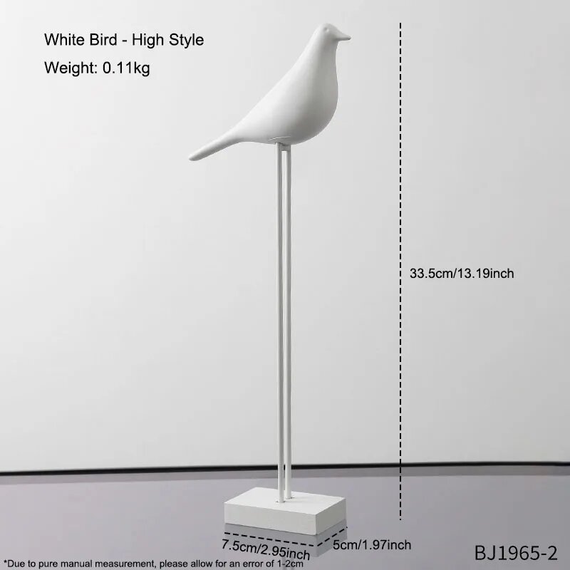 Статуэтка птица White Bird - High Style, Bj1965-2