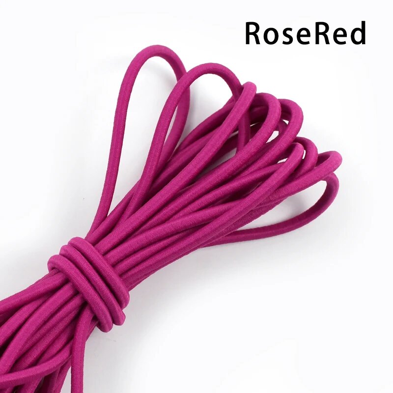 Эластичная веревка Meetee 4 мм, 5/10/20 метров RoseRed, 5Meters(1Roll)