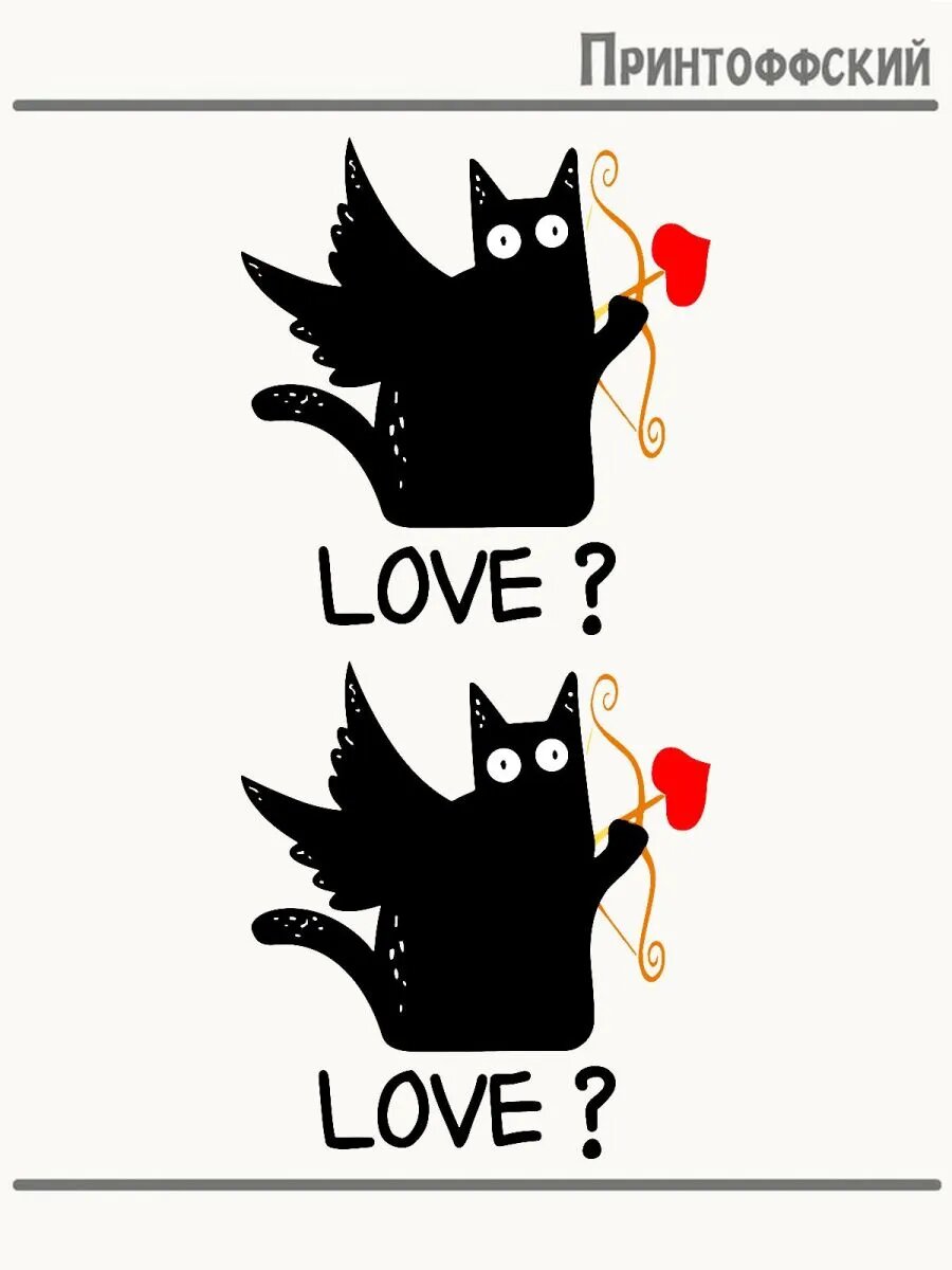 2-е (Две) Термонаклейки кот