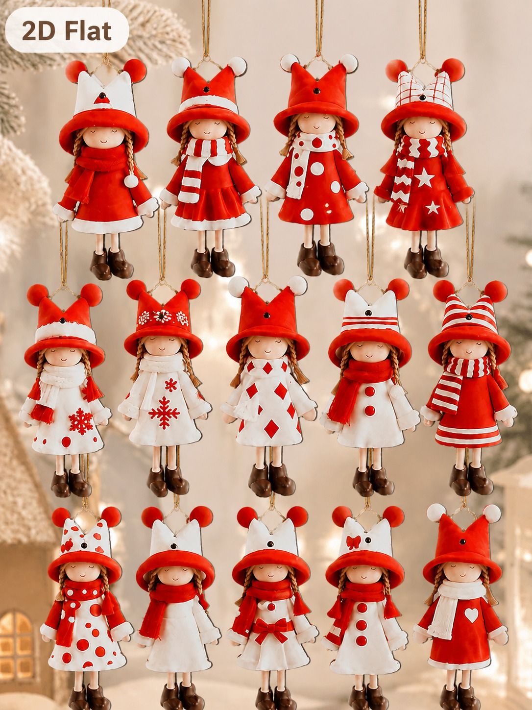 Макушка для елки 12 см ангел белый 1 шт,10,1,10, Christmas Decorations, пластик, текстиль, false, крепление-прищепка, елочная игрушка, бесцветный,2, L-style 7,14