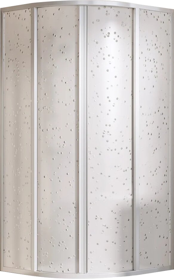 Душевой уголок Ravak Supernova SKCP4-80 195 без поддона, 80x80, с профилем сатин, с матовым стеклом, раздвижной