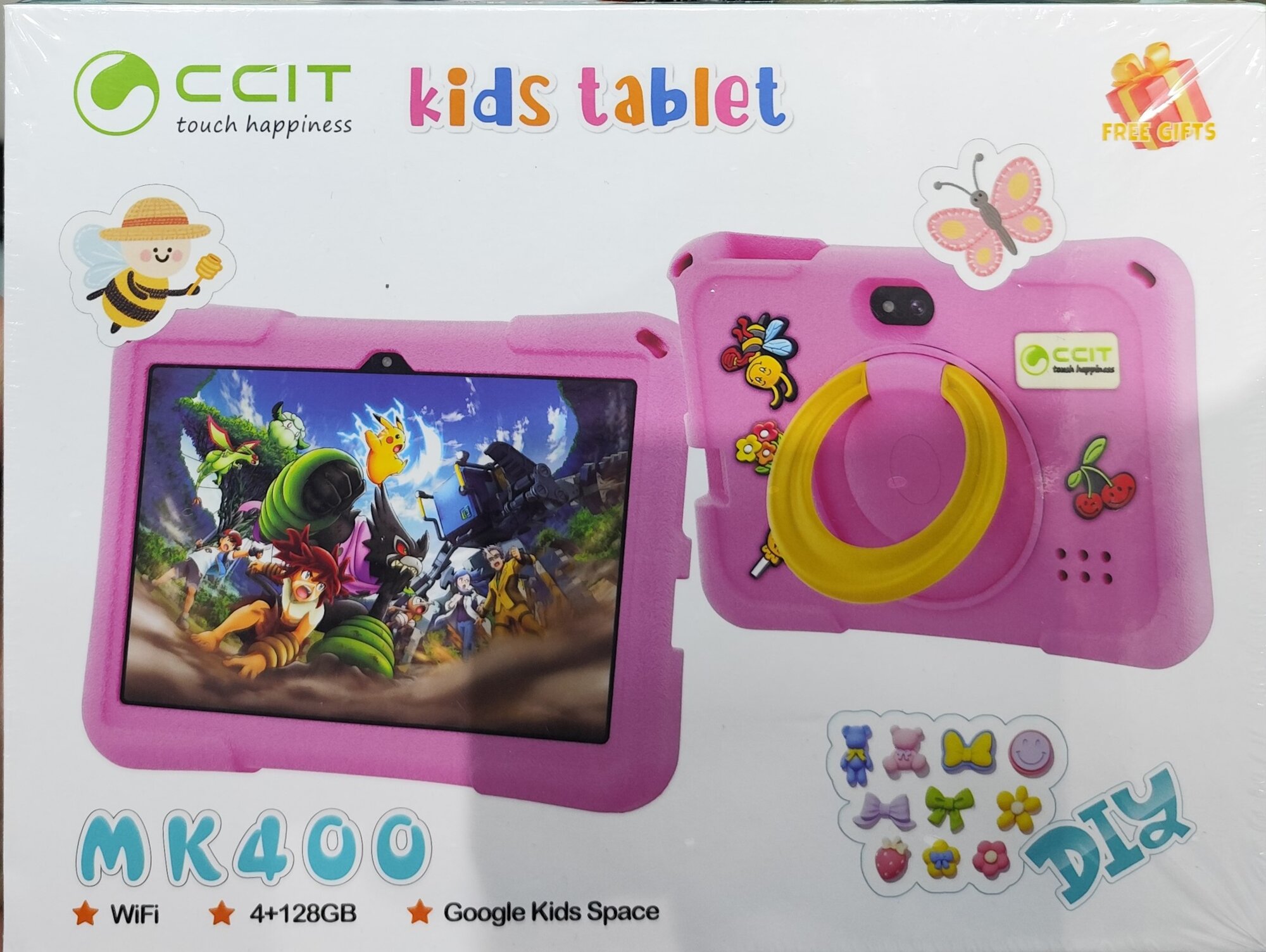 Детский умный планшет CCIT MK400 Pro 4/128 ГБ, 7" wi-fi — обучение и развлечения в одном. Для девочек.