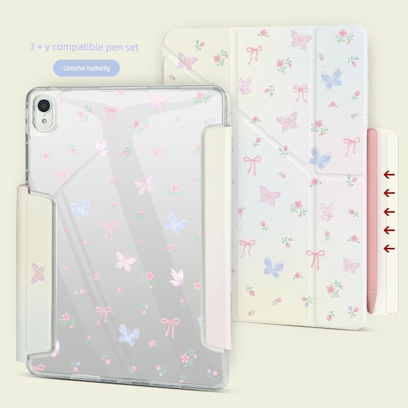Совместимый пенсил 3+Y для MatePad Air 11.5 дюймов с застежкой - дизайн яркой бабочки