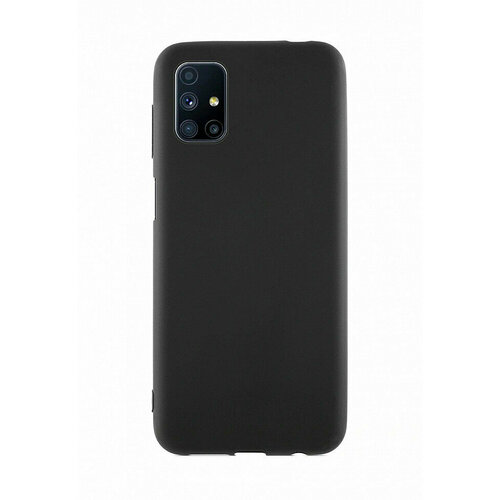 фото Силиконовый чехол для samsung galaxy m51 / на самсунг галакси м51 черный, матовый isa