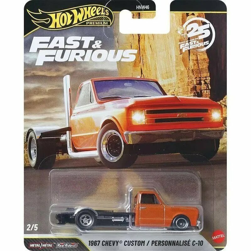 Машинка Fast & Furious Premium HNW46 26P CHEVY CUSTOM/PERSONNALISE C-10