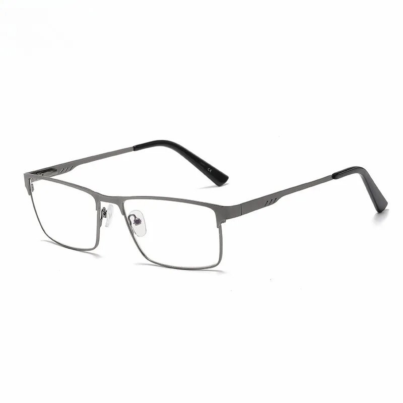 Металлические очки для чтения gun gray +175