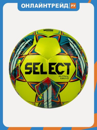 Изображение товара Мяч футзальный Select Futsal Mimas, 1053460550, р.4, FIFA Basic, 32 панели, гл. ПУ, желто-сине-красный