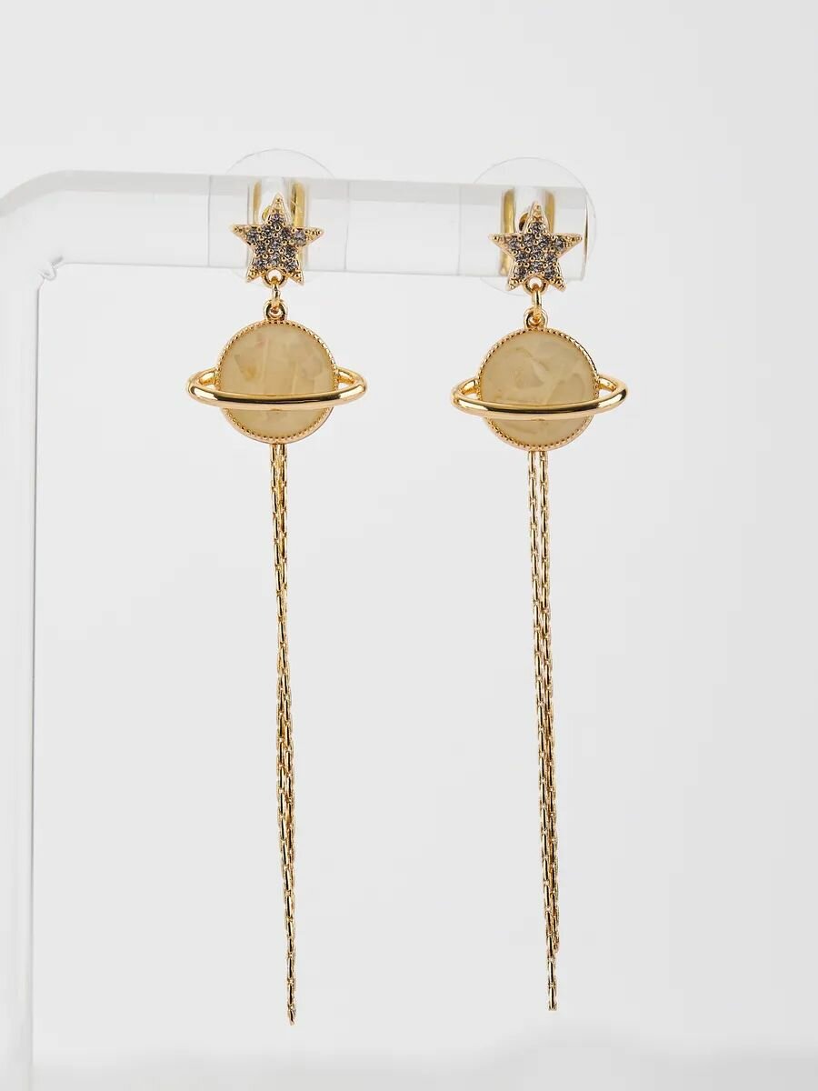 Серьги пусеты MONASHOP, кристалл