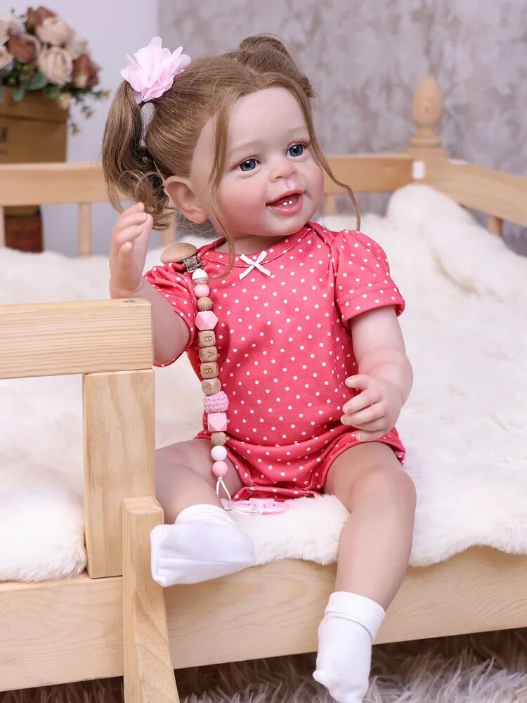KEIUMI кукла реборн для девочки 55 cm качественная Подарок на день рождения