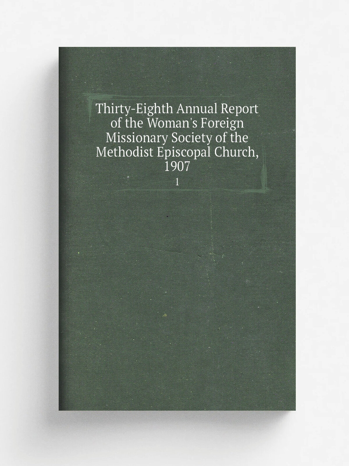 Thirty-Eighth Annual Report of the Woman's Foreign Missionary Society of the Methodist Episcopal Church, 1907. 1
