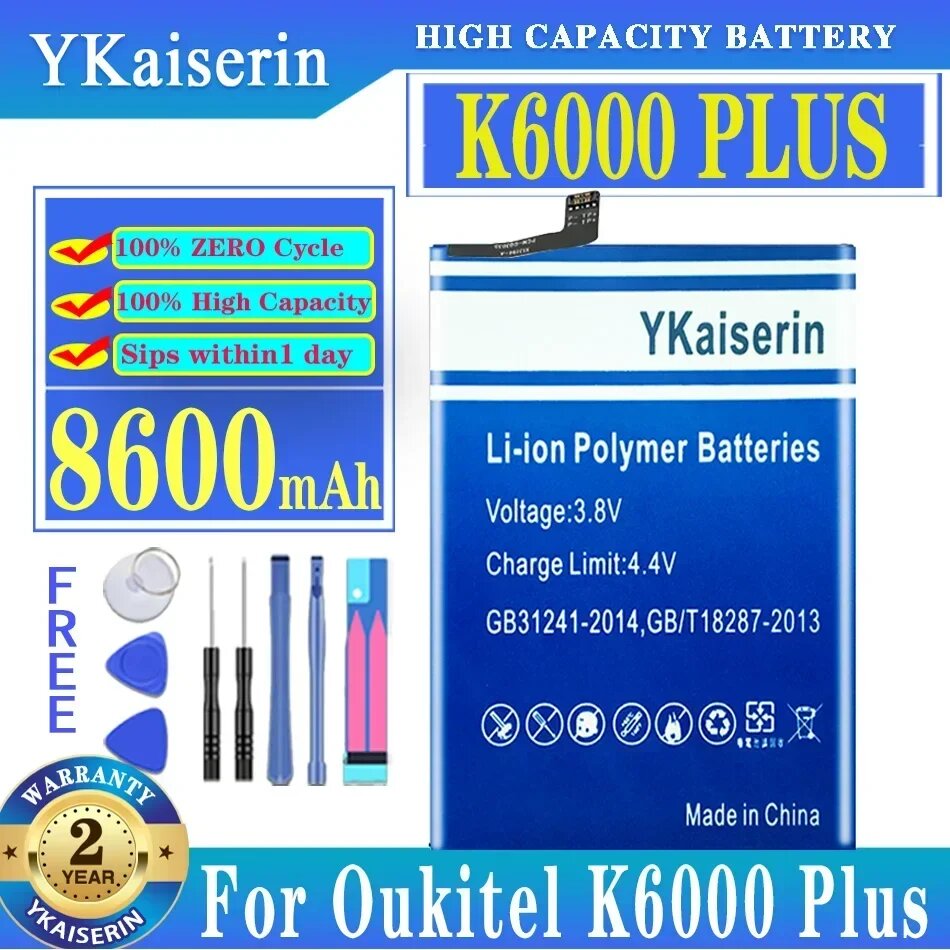 Аккумуляторы для мобильных телефонов Oukitel K6000 Plus