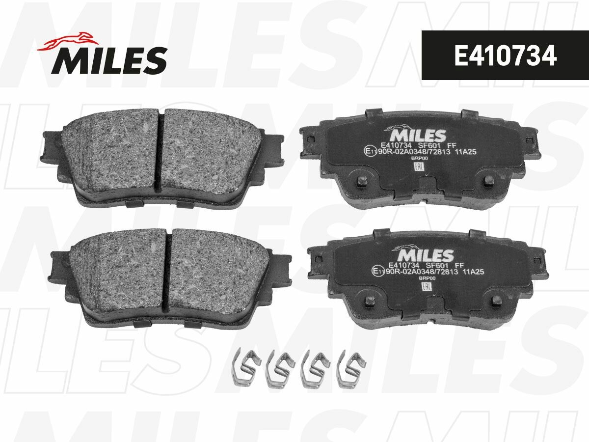 MILES Комплект тормозных колодок, дисковый тормоз MITSUBISHI ECLIPSE CROSS (GK_, GL_) / MITSUBISHI ECLIPSE CROSS RHD (JP) E410734