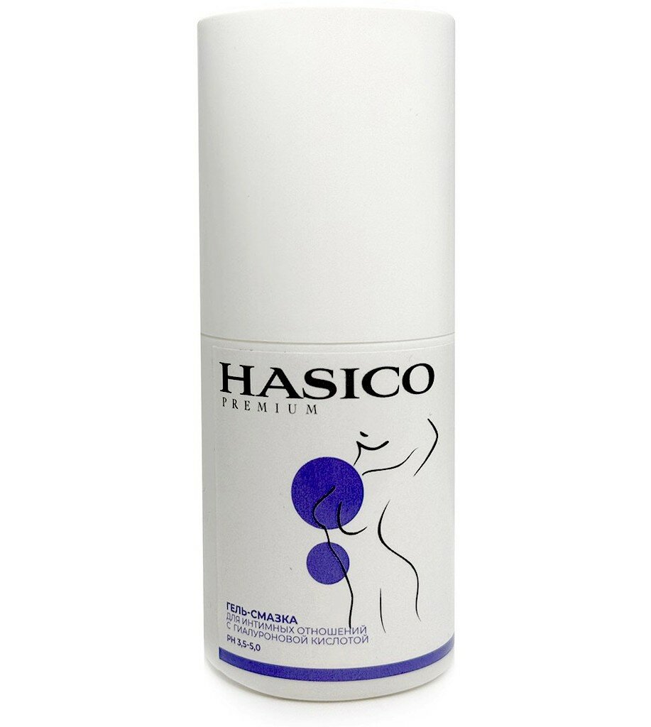 Смазка Hasico с гиалуроновой кислотой 100 мл водная основа без запаха объем 100 мл
