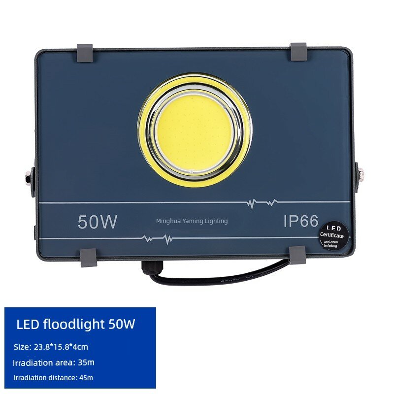 Прожектор Yaming LED, уличный, водонепроницаемый, сверхъяркий, для фабрик, мастерских, стадионов, морского освещения