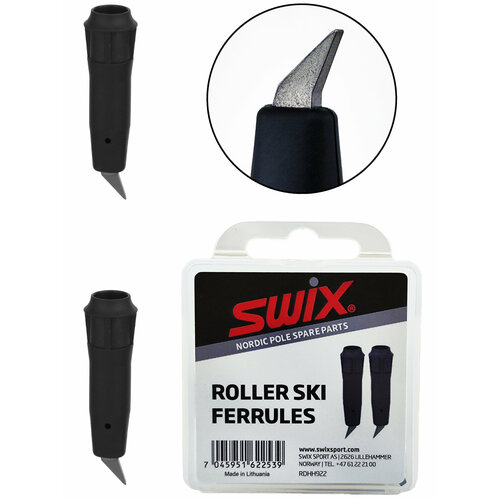 фото Наконечники для лыжных палок swix roller ski ferrules rdhh922 лыжероллерные 2 шт.