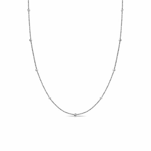 фото Колье diamant online, белое золото, 585 проба, длина 45 см., прозрачный