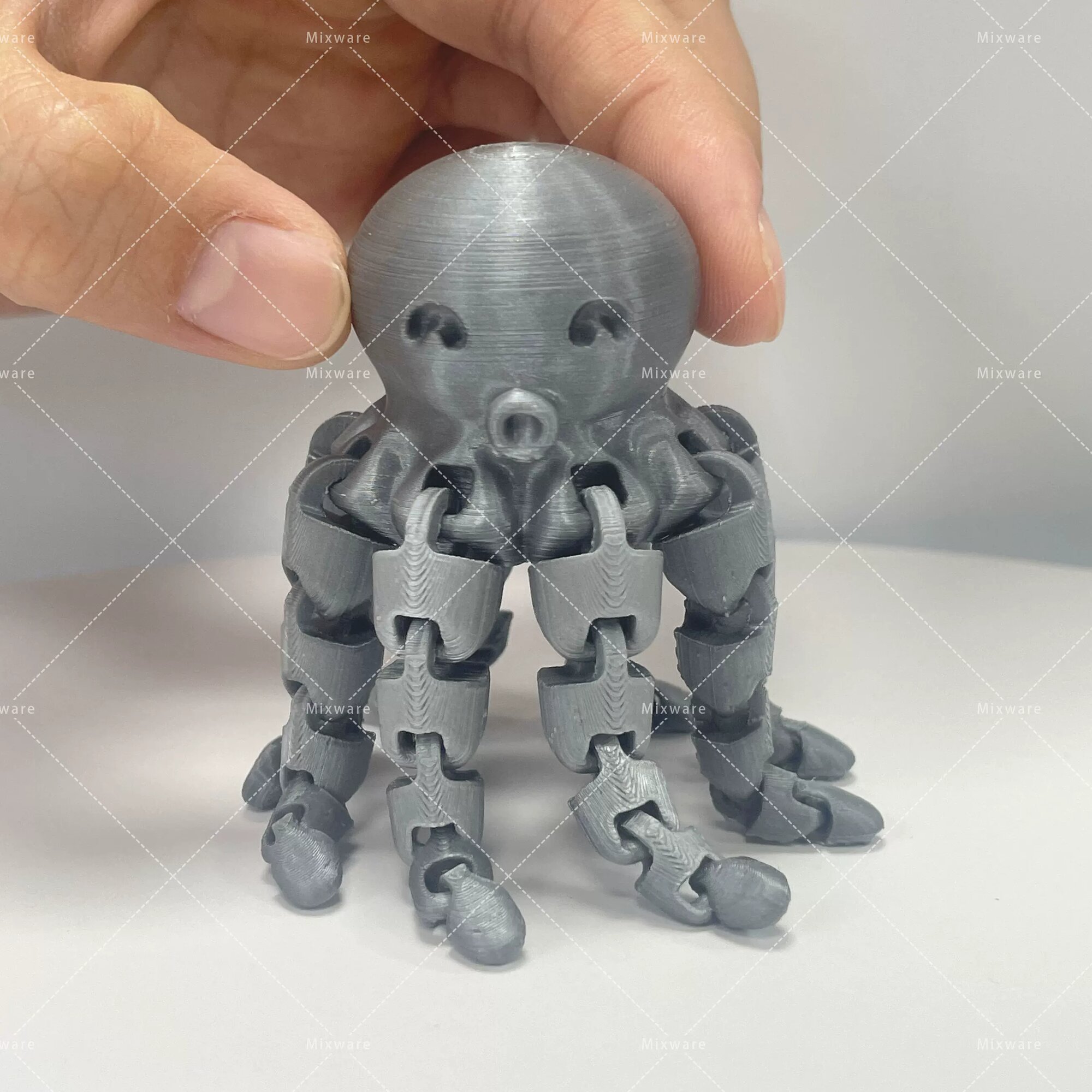 3D-печать цветной градиент с суставами пальцев осьминога настольная игрушка для снятия стресса темно-серый