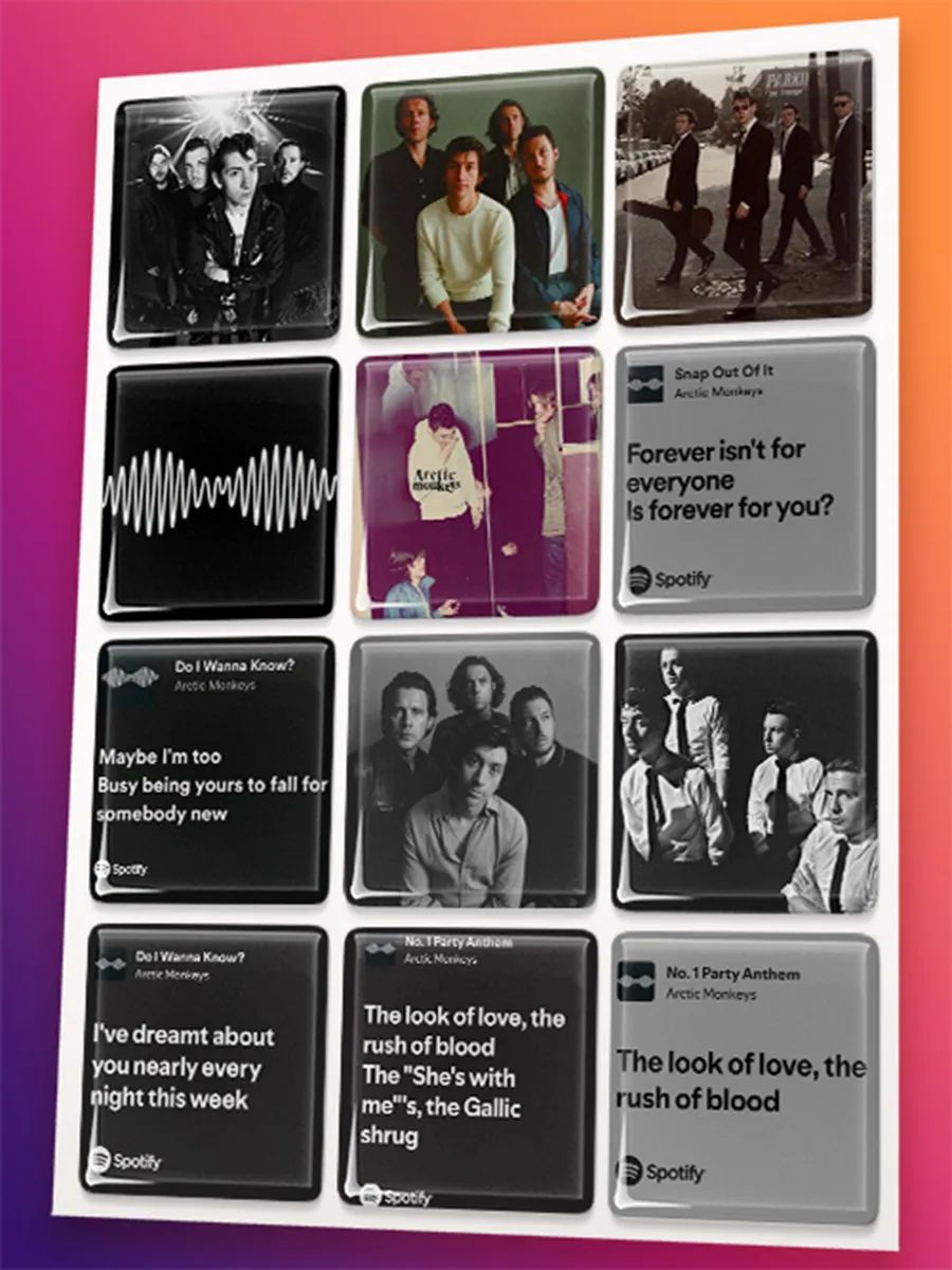 3D стикеры arctic monkeys стикеры на телефон