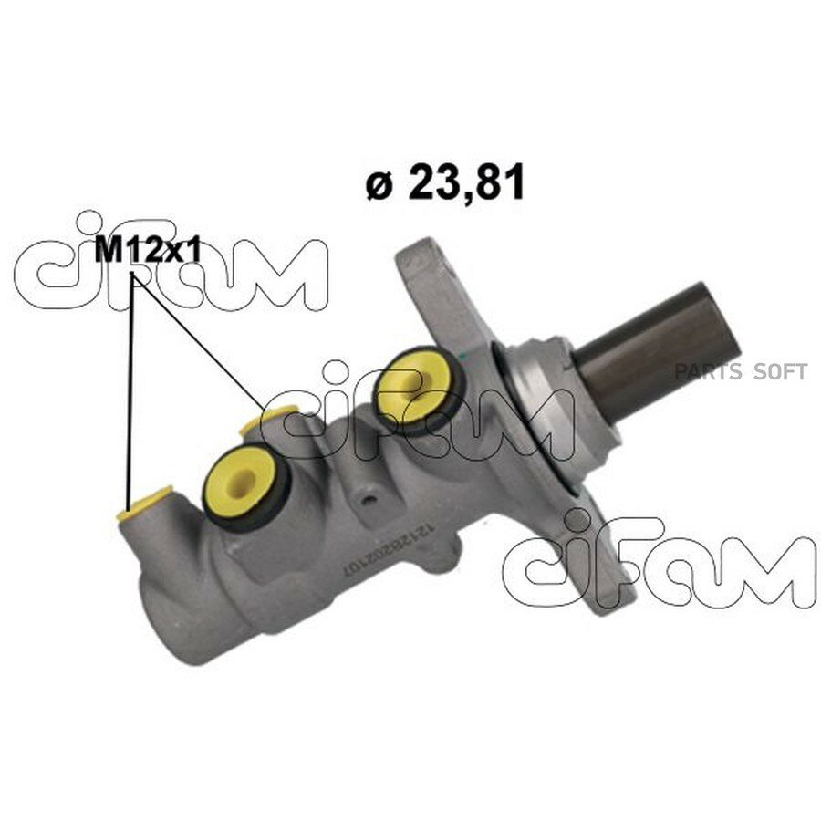 Главный тормозной цилиндр AUDI A3 III (8V1, 8VK) VW Golf VII, Skoda Octavia II (5E3) 1.4 TSI, Octa от официального дистрибьютора, CIFAM, артикул 2021212