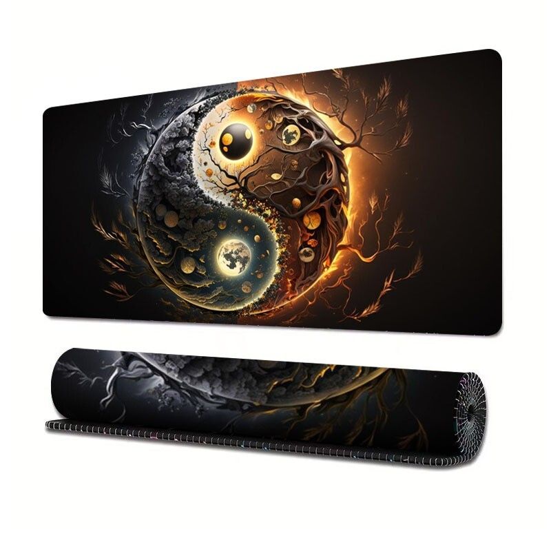 Коврик для мышки игровой, 900*400, 3мм, Серия Yin-Yang, Dark Earth, Speed Control, XXL