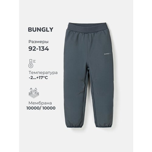 фото Брюки утеплённые bungly размер 98, , графит