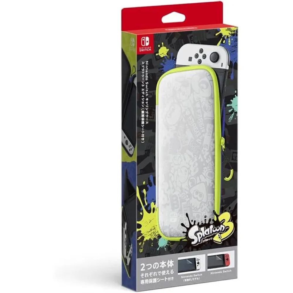 Чехол кейс для игровой приставки Nintendo Switch 1 и OLED Splatoon 3