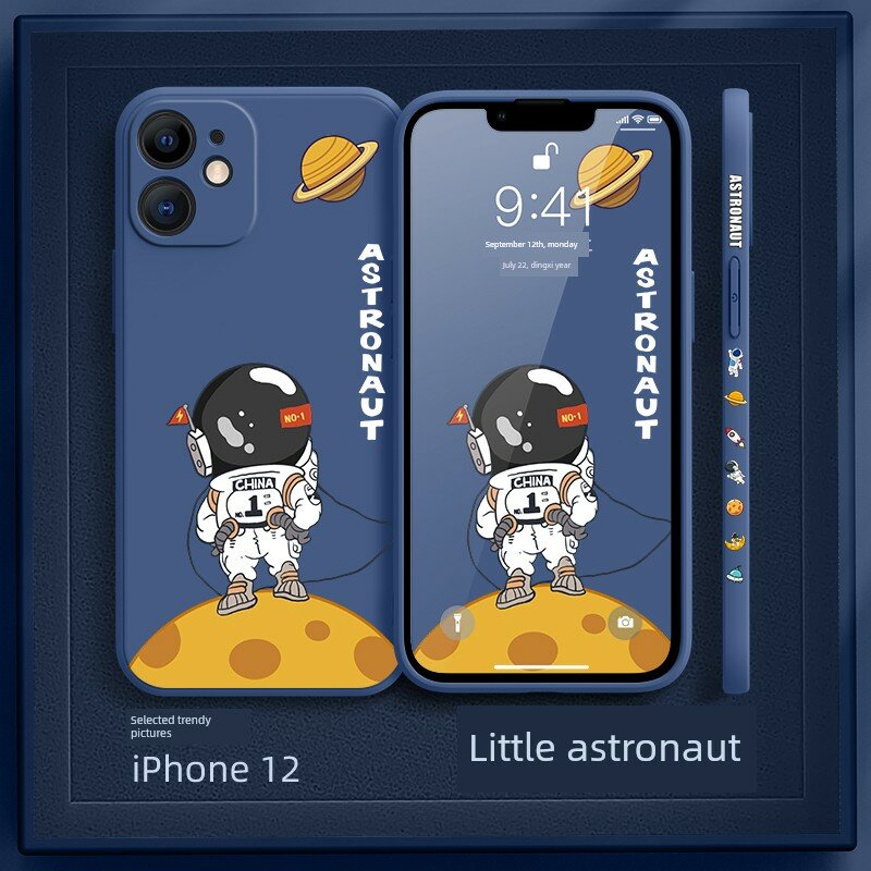 Чехол из мягкой силикона для iPhone 16 цвета морской синий с защитным дизайном для устройства Apple