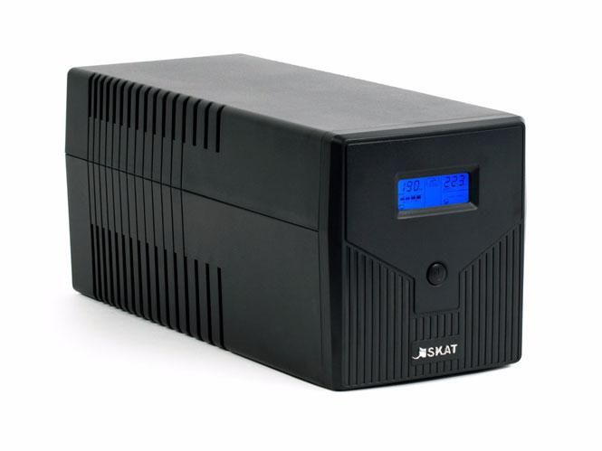 Источник бесперебойного питания SKAT-UPS 1000/600 220В 600Вт 2 АКБ 7А. ч внутр. меандр. стабилизация напряжения Бастион 456