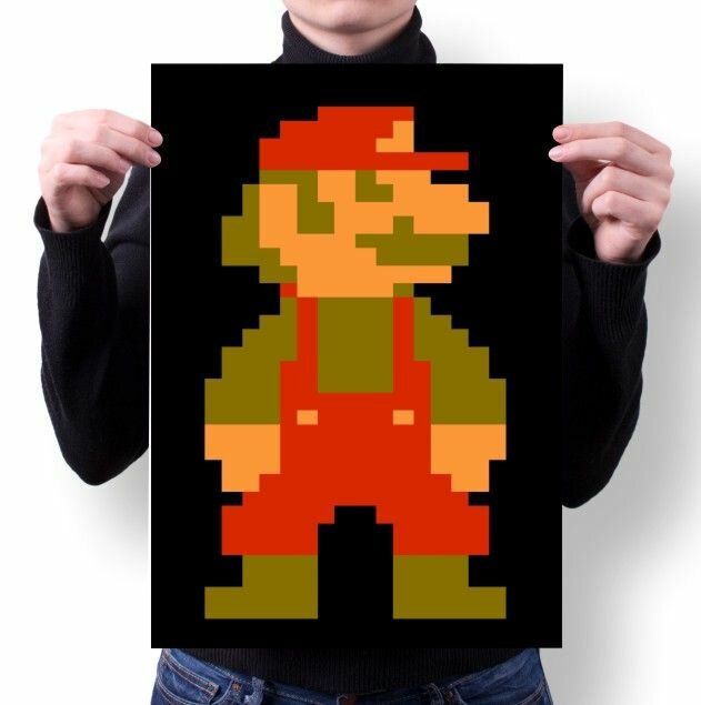 Плакат Марио/ Mario №5, А4