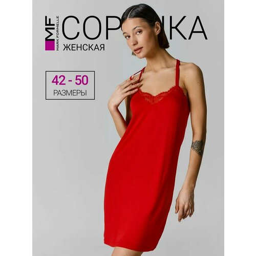 фото Сорочка mark formelle для женщин, размер 164/170-84-90, красный