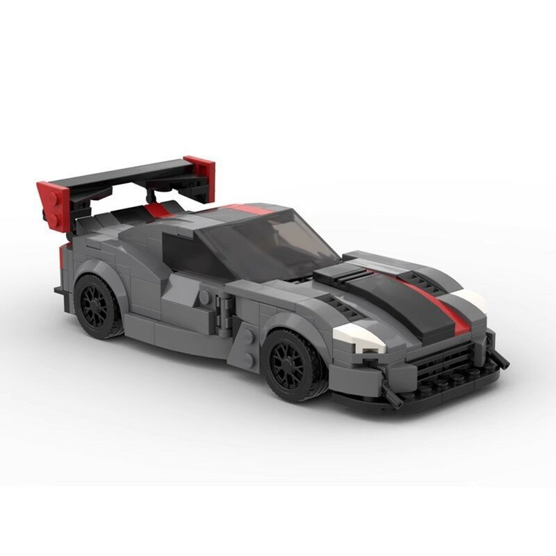 Строительные блоки MOC совместимы с Lego 38273, скоростной 8-решетчатый автомобиль Dodge Viper ACR, модель мальчика, собранные украшения