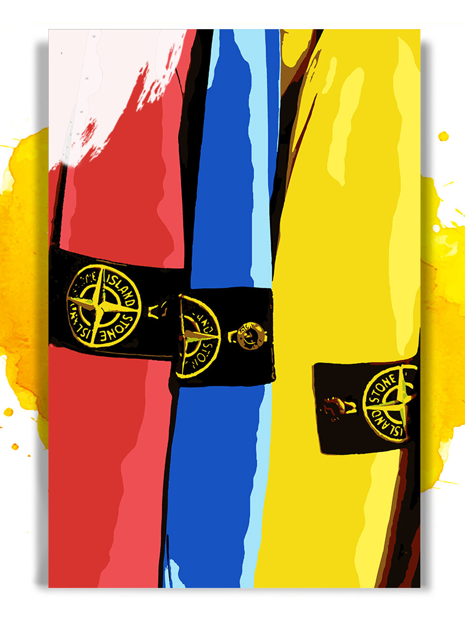 Картина по номерам на холсте Stone island, 40 х 60 см