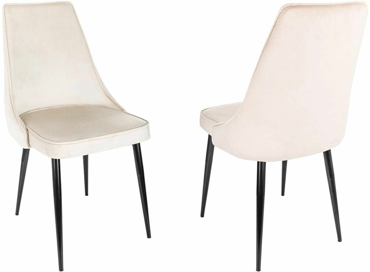 Комплект стульев Бюрократ 2 шт, цвет бежевый, ткань Holland 06, металлический каркас на четырех ножках, модель CH-K4 (CH-K4_1/HL07_2)