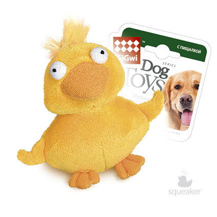 GiGwi Dog Toys игрушка для собак утка с пищалкой 11 см