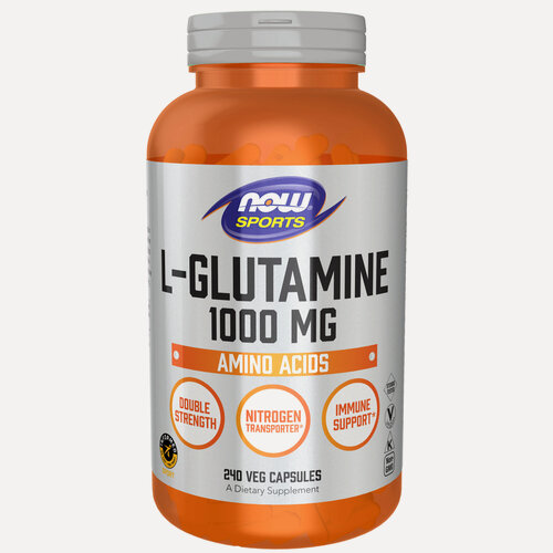 Изображение товара Аминокислота NOW L-Glutamine Sports, 1000мг, 240 каплет, двойной концентрации