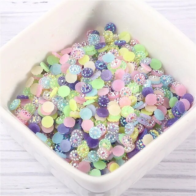 Стразы плоские Mix Colors 4 мм 864 шт.