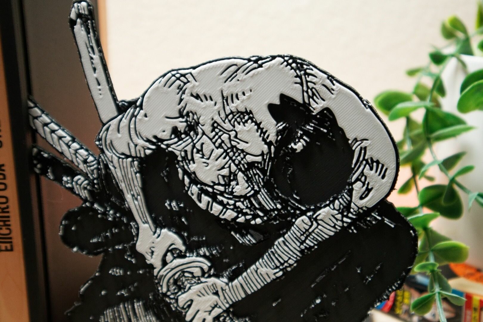 Статуэтка фрейм Зоро из манги Ван-Пис. Bookend of Roronoa Zoro One Piece. 2д статуэтка — фото 1