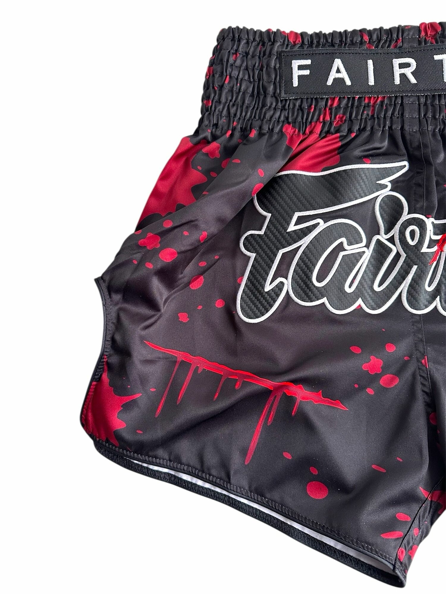 Трусы боксерские Fairtex Базовая коллекция, размер L, красный, черный — фото 1