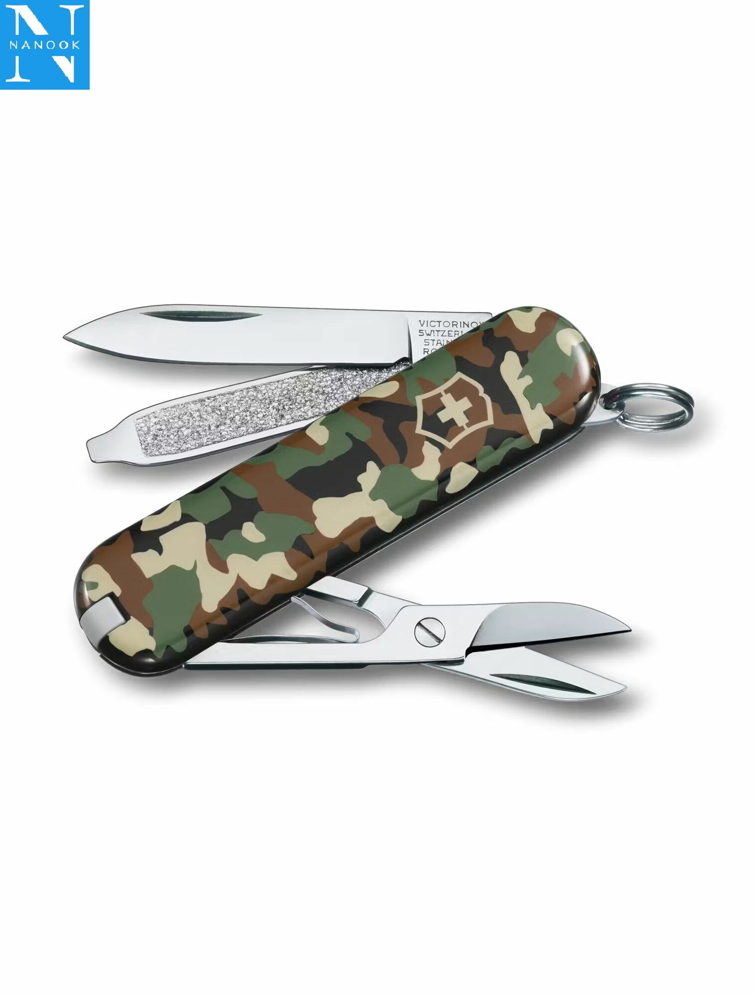 Нож-брелок VICTORINOX Classic SD 0.6223.94 камуфляж, 58 мм, 7 функций