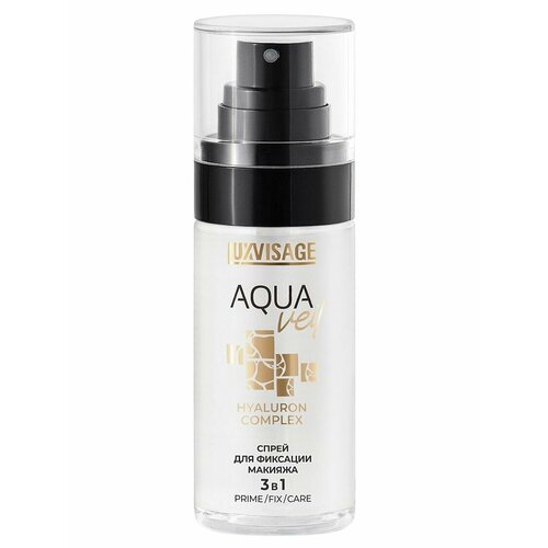 фото Спрей для фиксации макияжа luxvisage aqua veil hyaluron complex 3в1 prime fix care