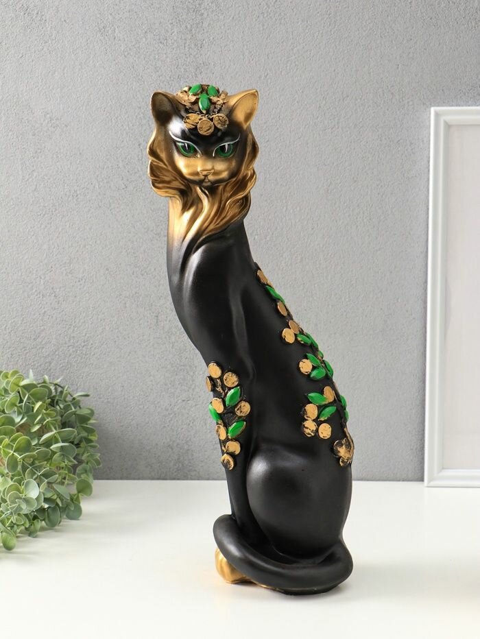 Копилка для денег Кошка Маркиза с деньгами , гипс, 48 18 15 см