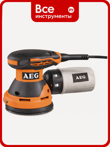 Изображение товара Эксцентриковая шлифмашина AEG EX 125 ES 4935416100 профессиональная, щеточный двигатель, регулировка оборотов